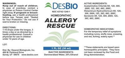 Allergy Rescue (Dsrt295 Allergy Rescue 8 8 18)